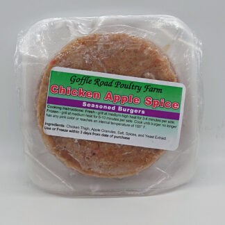 Chicken Burger Apple Spice Seasoned [FROZEN]